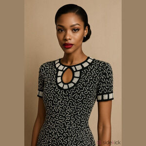 Vintage Silk A.J. Bari Evening Dress